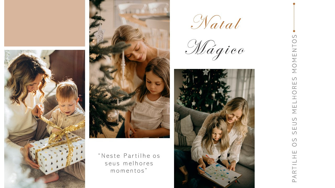 Template PowerPoint Natal em Família - 15 Slides Multiusos