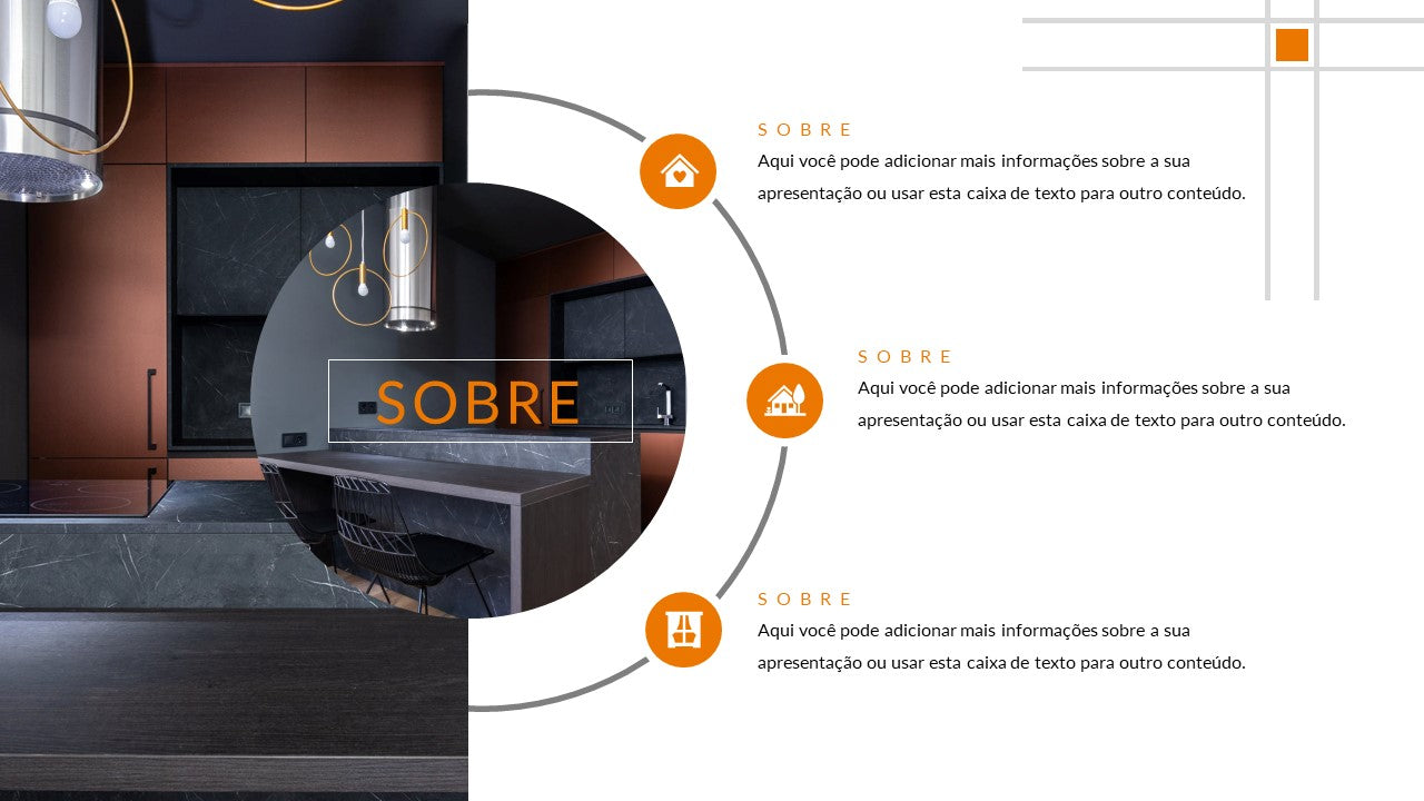 Template PowerPoint Design de Interiores - 30 Slides Profissionais Multiusos