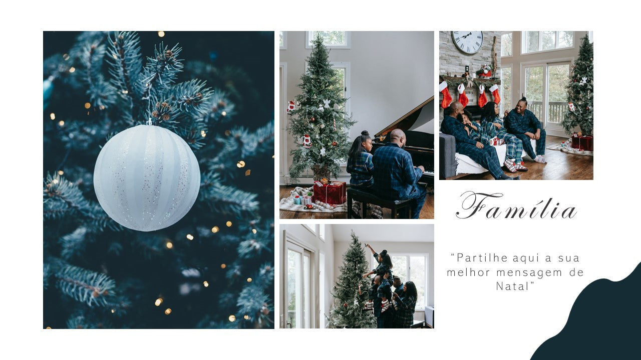 Template PowerPoint Natal em Família - 15 Slides Multiusos