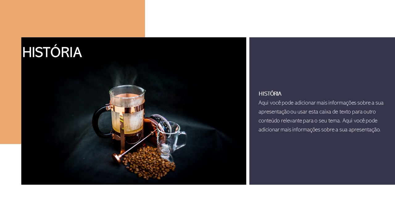 Template PowerPoint Café - 30 Slides Temáticos para Cafetarias Multiusos