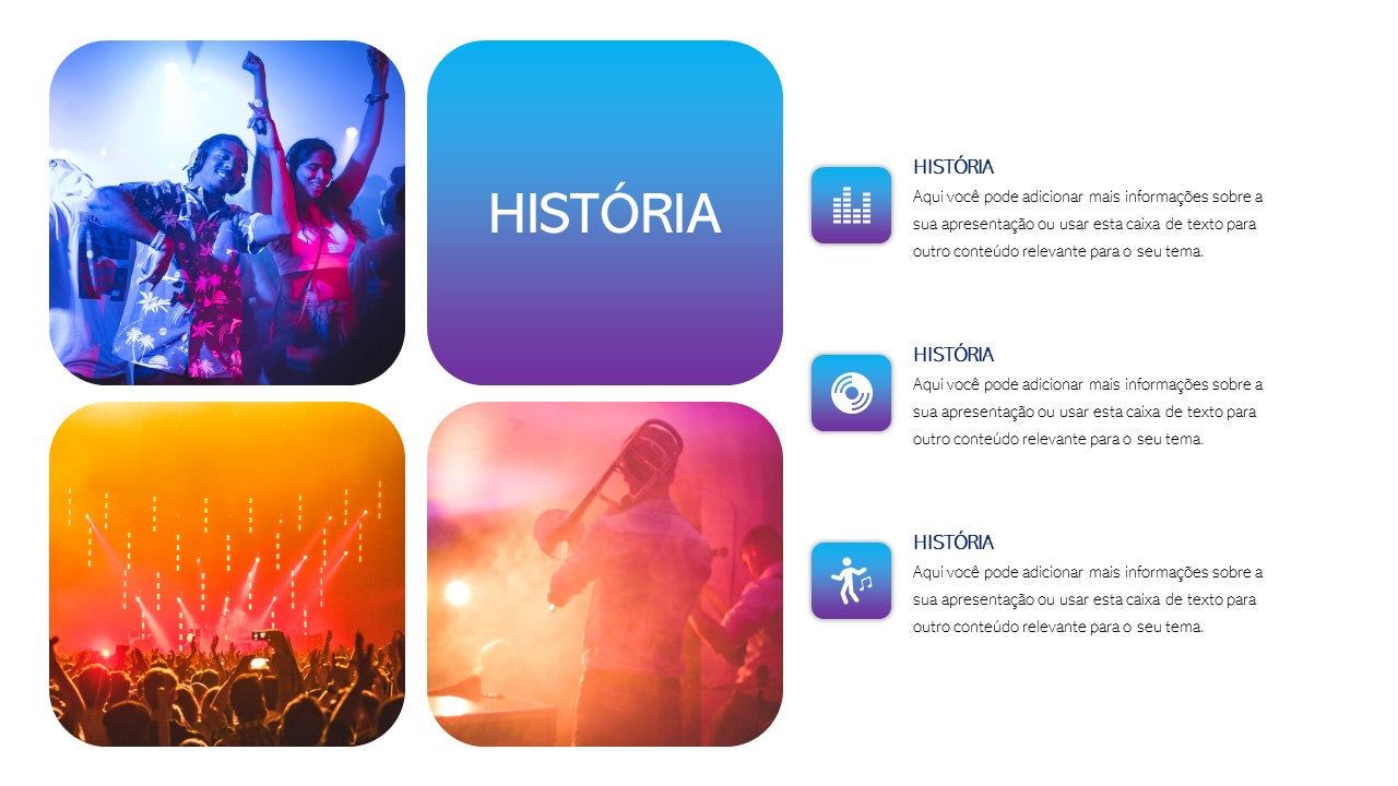 Template PowerPoint Eventos - 30 Slides Profissionais para Festas e Concertos Multiusos
