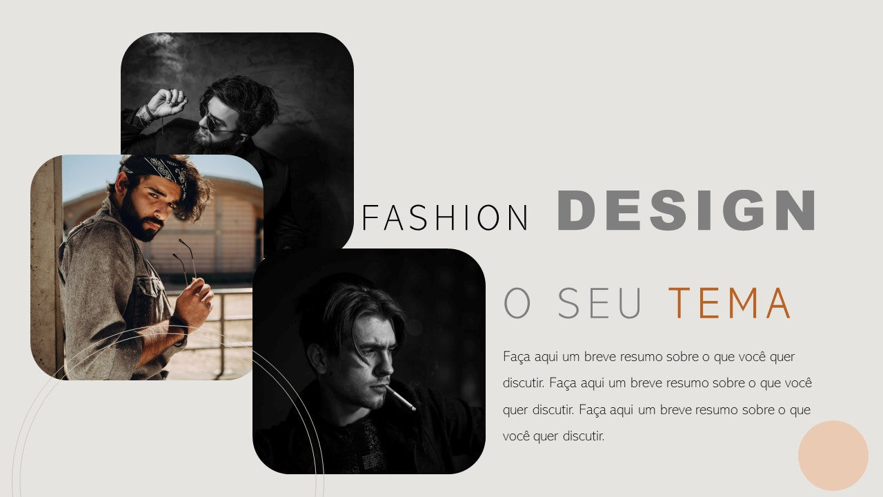 Template PowerPoint Fashion Design Grátis - 11 Slides Multiusos