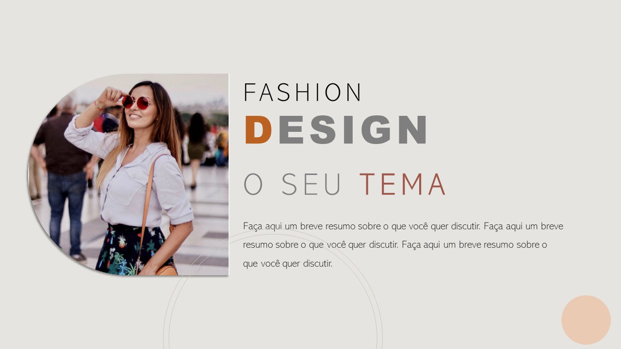 Template PowerPoint Fashion Design Grátis - 11 Slides Multiusos