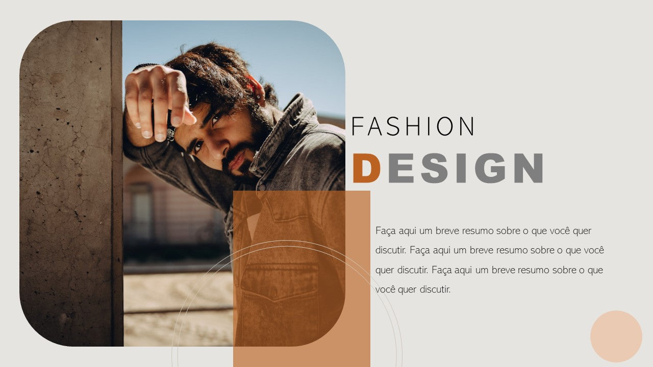 Template PowerPoint Fashion Design Grátis - 11 Slides Multiusos