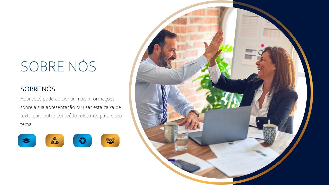 Template PowerPoint Mundo Empresarial - 30 Slides Corporativos Multiusos