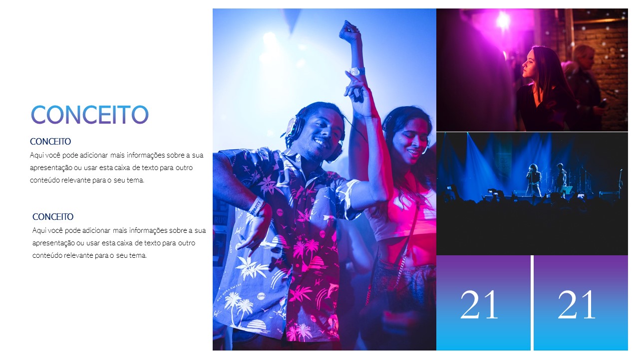 Template PowerPoint Eventos - 30 Slides Profissionais para Festas e Concertos Multiusos