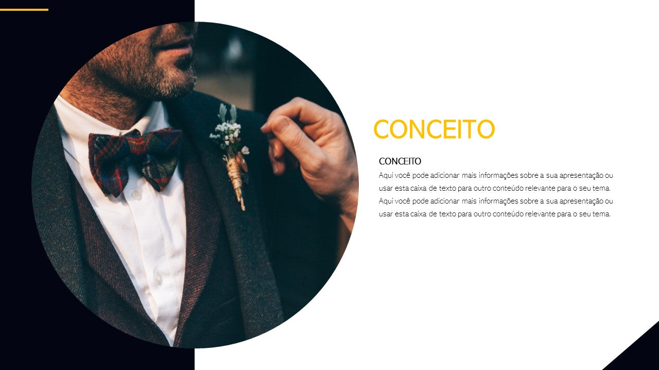 Template PowerPoint Moda Masculina - 30 Slides Profissionais Multiusos